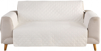 Husa de protectie pentru canapea cu doua locuri alb187 x 102 cm Bourgogne 
