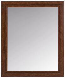 Oglinda decorativa de perete J09 forma dreptunghiulara rama cu finisaj lemn 20x25 cm 