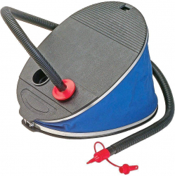 Pompa de picior pentru produse gonflabile cu adaptori 32 cm plastic albastru/gri 
