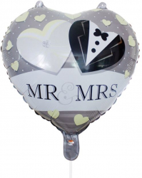 Balon Mr and Mrs 34x38 cm Multicolor JMB-BBL4362