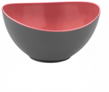 Bol oval din plastic 25 x 23 x 13 cm 2.8 l Multicolor
