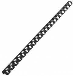 Inele din Plastic pentru Indosariere EVOffice Dimensiune 6 mm Capacitate 25 Coli 100 Buc/Bax Culoare Negru - EVINP6 