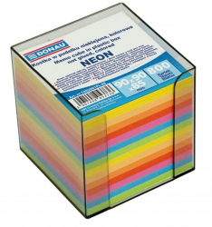 Rezerva Cub Hartie cu Suport DONAU 9x9x8.5 cm 800 File/Set Multicolor - OB7492001PL99 