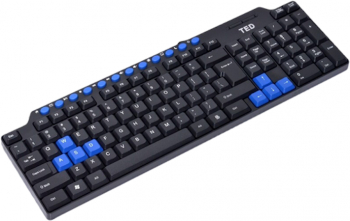 Tastatura standard cu fir compatibilitate cu Windows 10 si interfata USB 10-16 butoane multimedia 1.2 m Negru AXT-BBL4408