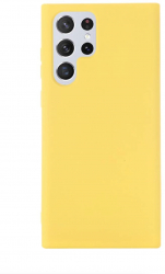 Husa de protectie pentru Samsung Galaxy S22 Ultra 5G bumper soft TPU Galben ATX-BBL4465 