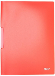 Mapa A4 cu Clips Daco 226x310x5 mm Plastic Rosu - ADACMP540R 