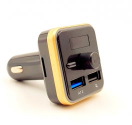 Modulator Auto KlaussTech USB Redare MP3 Bluetooth Negru/Galben 