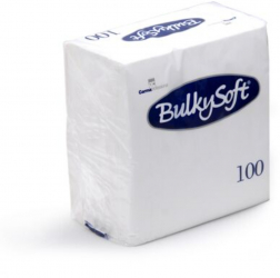 Servetele de Masa Bulkysoft Dimensiune 33x33 cm 2 Straturi 100 Buc/Pachet Culoare Alb - ATB32980 