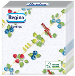 Servetele de Masa Regina Berries 30x30 cm Dimensiune 45 Buc/Pachet Un Strat Diverse Culori - AT417426