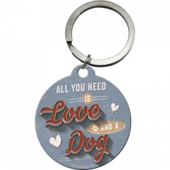 Breloc metalic - Love Dog 