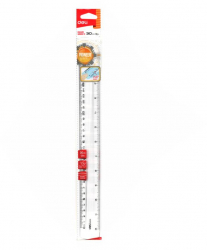 Rigla Transparenta Deli 30 Cm Plastic Incolora - LCMDLEG00312 