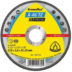 Disc Debitare Klingspor A46TZ Special Inox 115 x 1 6 x 22mm - TEM530310 
