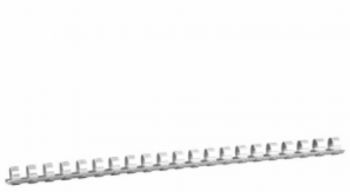 Inele din Plastic pentru Indosariere EVOffice Dimensiune 10 mm Capacitate 65 Coli 100 Buc/Bax Culoare Alb - EVIP10 