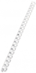 Inele din Plastic pentru Indosariere EVOffice Dimensiune 12 mm Capacitate 105 Coli 100 Buc/Bax Culoare Alb - EVIA12 