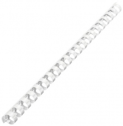 Inele din Plastic pentru Indosariere EVOffice Dimensiune 14 mm Capacitate 125 Coli 100 Buc/Bax Culoare Alb - EVIA14 