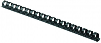 Inele din Plastic pentru Indosariere EVOffice Dimensiune 18 mm Capacitate 165 Coli 100 Buc/Bax Culoare Negru - EVIN18 