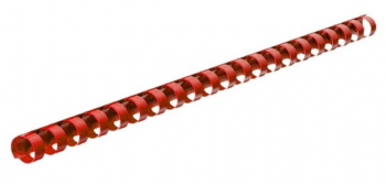 Inele din Plastic pentru Indosariere EVOffice Dimensiune 20 mm Capacitate 180 Coli 100 Buc/Bax Culoare Rosu - EVIR20 