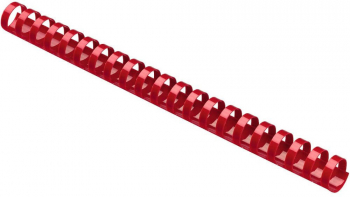 Inele din Plastic pentru Indosariere EVOffice Dimensiune 22 mm Capacitate 210 Coli 50 Buc/Bax Culoare Rosu - EVIR22 