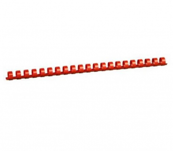 Inele din Plastic pentru Indosariere EVOffice Dimensiune 8 mm Capacitate 45 Coli 100 Buc/Bax Culoare Rosu - EVINP8 