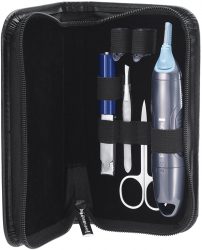 Set Trimmer Capete Interschimbabile Destinat pentru Nas si Urechi Accesorii Incluse Negru/Albastru 