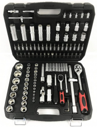Trusa multifunctionala tubulare cu cliket 108 piese chrome-vanadium cutie depozitare si transport