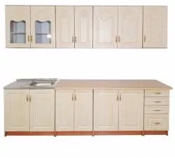 Bucatarie TIULPAN MDF 2.6M MESTEACAN CU BLAT INTREG 