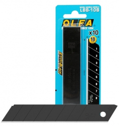Lame de 18mm model LBB-10B negre 10buc/Set Olfa 