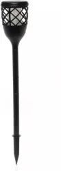 Lampa de Gradina Solara Lumina LED 8 Surse de Iluminat Rezistenta Negru 