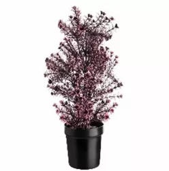 Planta decorativa artificiala roz ghiveci cu flori 60 cm MCT 251K MCTON 