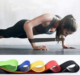 Set 5 benzii elastice pentru fitness 5 nivele de rezistenta 