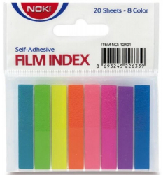 Set 8 Culori Index Adeziv din Plastic Noki 8x45mm - LCMNK12401 