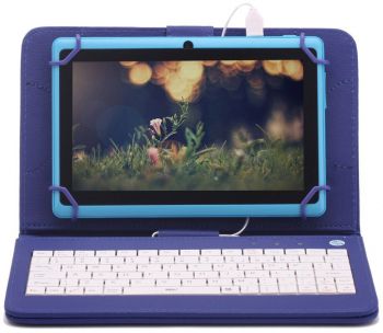 Husa Tastatura MRG M792 7 Inch TypeC Albastru 