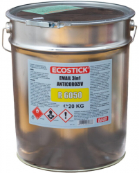 Vopsea email lucios anticoroziv 3in1 ECOSTICK 20KG Alb 