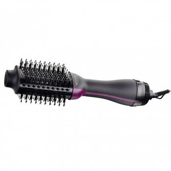 Perie pentru Par Lata Diametru 85mm Invelis Ceramic Maner Anti-Alunecare Crem 
