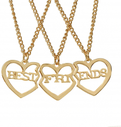 Set 3 lantisoare best friends culoare aurie 