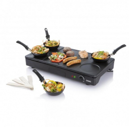 Set gourmet 3 in1 wok clatite si gratar DO8712W 1000W 