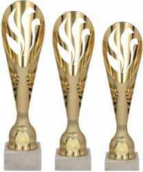Set Personalizat 3 Cupe Tir Sportiv Pusca Plastic Marmura 34 - 32 - 30 cm 