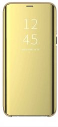 Husa de protectie Clear View pentru Samsung Galaxy A33 5G flip cover Gold TLF-BBL4765 
