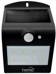 Lampa Led Cu Panou Solar Senzor De Proximitate Montare Pe Perete Lumina Alba Pornire Automata Raza Mare De Acoperire Negru 