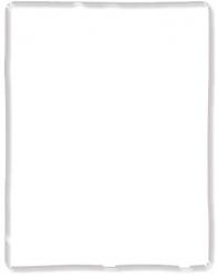 Rama cu banda adeziva pentru display compatibila cu Apple iPad 2 iPad 3 iPad 4 9.7 inch Alb TLF-BBL4789 