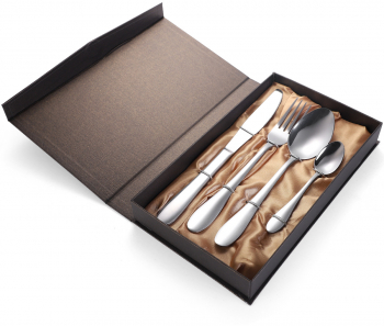 Set 4 tacamuri din inox TRENDYS crom 