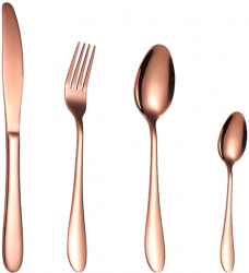 Set 4 tacamuri din inox TRENDYS rose 