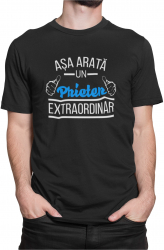 Tricou personalizat Asa arata un prieten extraordinar Negru marime 2XL 