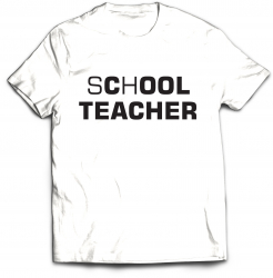 Tricou personalizat Cool Teacher alb marime 2XL 