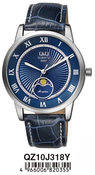 Ceas Barbati Q and Q Moonphase QZ10J318Y 