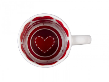 Cana personalizata alba cu interior model LOVE 300 ml se personalizeaza cu poza si sau text 