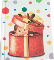 Carte personalizata cu 2 fotografii Un cadou special Povestea bebelusului 21 x 17 cm