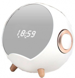 Ceas cu alarma inteligent incarcator wireless suport pentru telefon mobil oglinda difuzor bluetooth