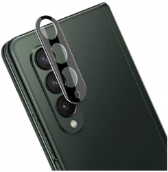 Folie camera pentru Samsung Z Fold 3 Sticla securizata 9H Bibilel Negru-Transparenta HUR-BBL4912