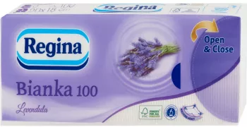 Pachet 100 de Servetele Batiste Regina Bianka 3 Straturi Levantica Albe - AT416736
